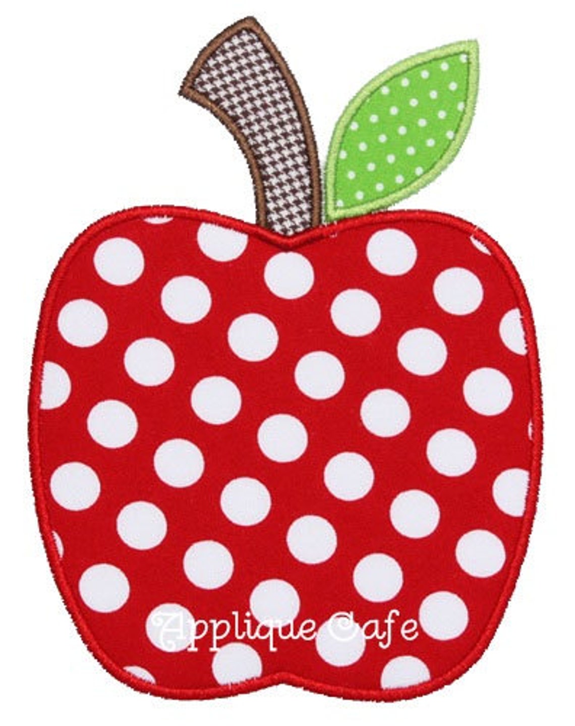345 Apple Machine Embroidery Applique Design Etsy