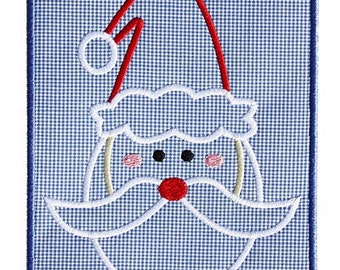 820 Santa Patch 3 Machine Embroidery Applique Design