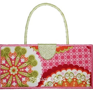059 Rectangle Purse Machine Embroidery Applique Design