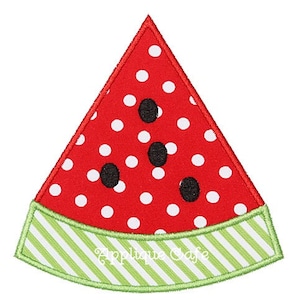 294 Watermelon Machine Embroidery Applique Design