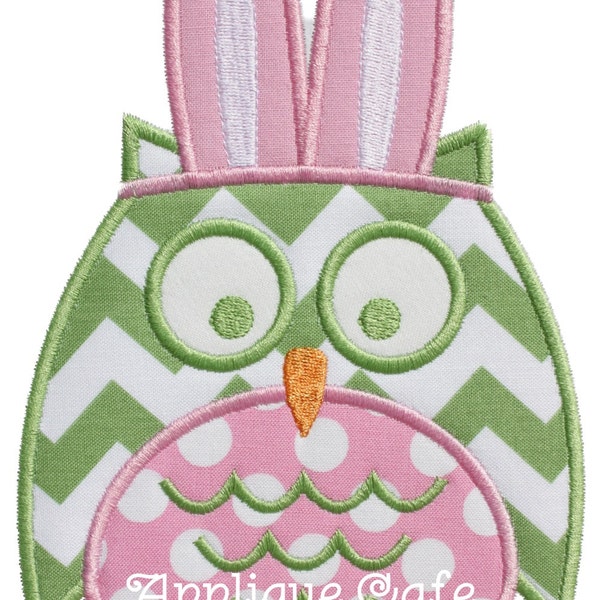 610 Easter Owl Machine Embroidery Applique Design