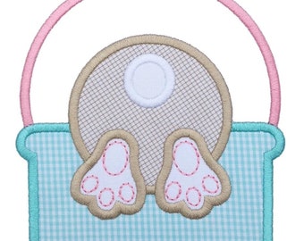 1032 Bunny Basket 2 Machine Embroidery Applique Design
