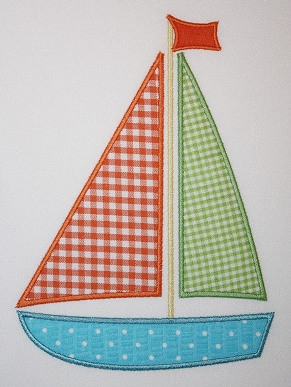 Items similar to 071 sailboat machine embroidery applique design on etsy Items similar to 071 sailboat machine embroidery applique design on etsy