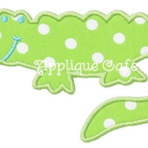 335 Gator Machine Embroidery Applique Design