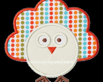 877 Baby Turkey Machine Embroidery Applique Design