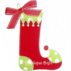 007 Christmas Stocking Machine Embroidery Applique Design
