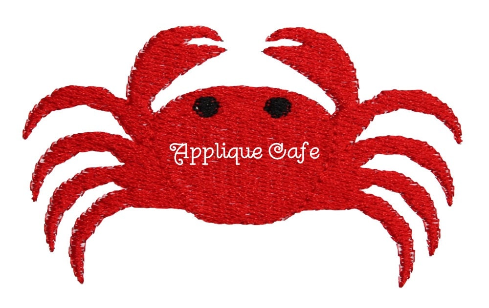 582 Mini Embroidery Crab Machine Embroidery Design