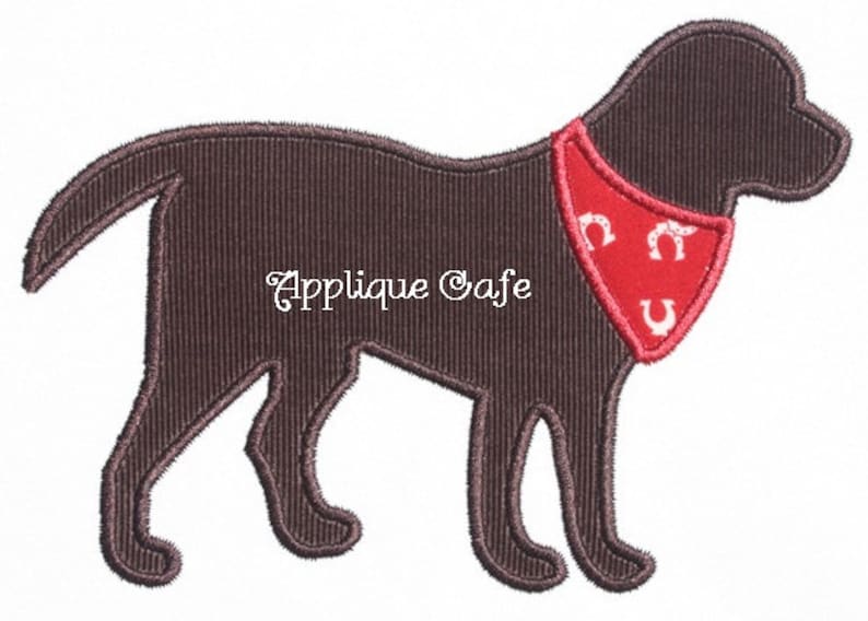 381 Bandana Dog Machine Embroidery Applique Design Etsy