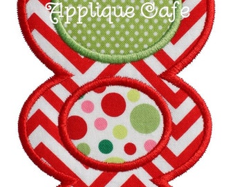 707 Christmas Ornament 6 Machine Embroidery Applique Design