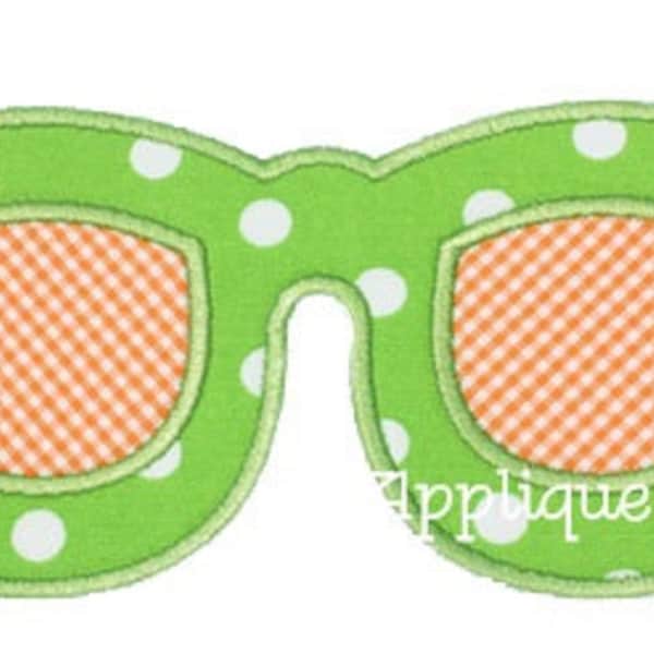 Applique Machine Embroidery Sunglasses Etsy