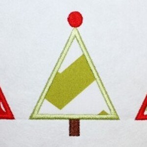 182 Tree Trio Machine Embroidery Applique Design