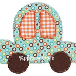 216 Zig Zag Car Machine Embroidery Applique Design