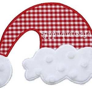 156 Santa Hat Machine Embroidery Applique Design