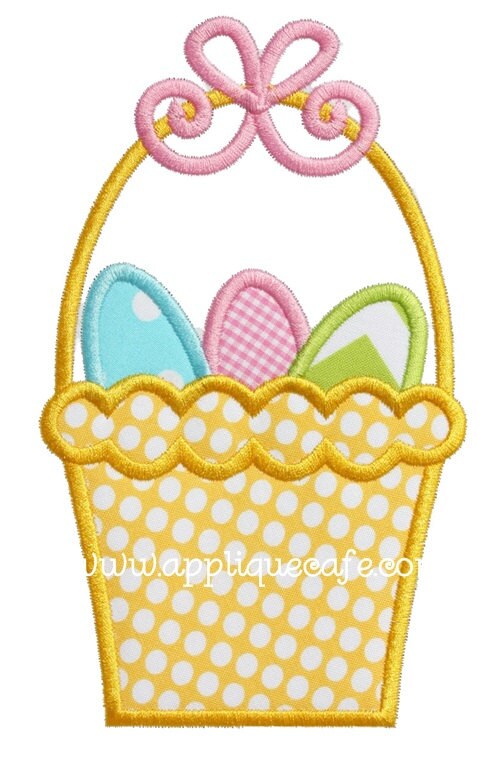 915 Easter Basket 3 Machine Embroidery Applique Design - Etsy