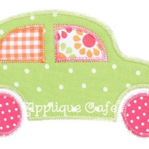 282 Zig Zag Car 2 Machine Embroidery Applique Design