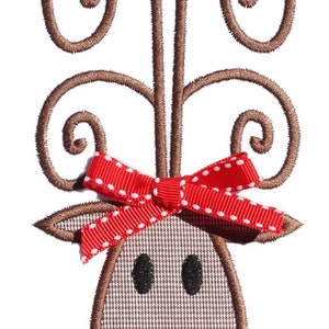 045 Rudolph Machine Embroidery Applique Design