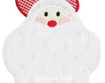 374 Santa Machine Embroidery Applique Design