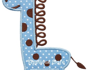 579 Loopy Giraffe Machine Embroidery Applique Design