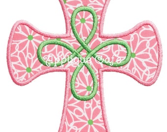 590 Loopy Cross Machine Embroidery Applique Design