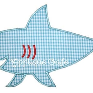 107 Shark Machine Embroidery Applique Design