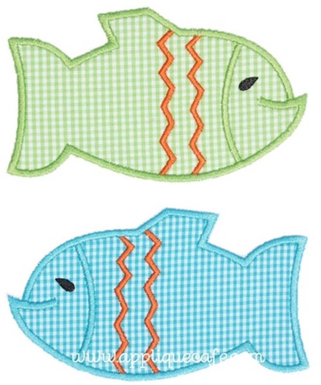 468 Two Fish Machine Embroidery Applique Design - Etsy