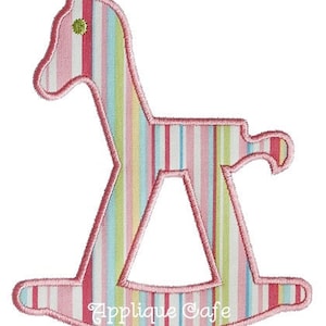 075 Rocking Horse Machine Embroidery Design