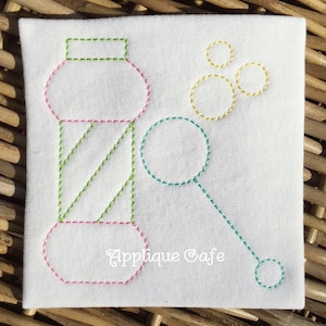 1030 Vintage Bubbles Machine Embroidery Design