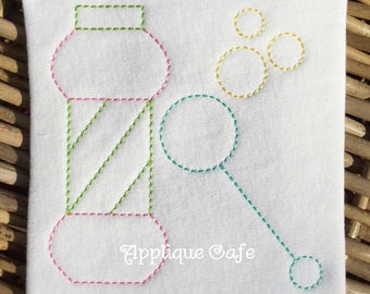 1030 Vintage Bubbles Machine Embroidery Design