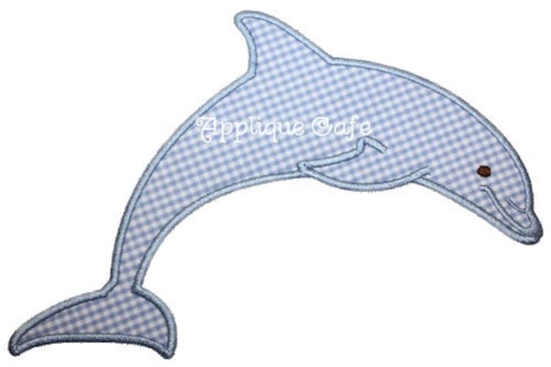192 Dolphin Machine Embroidery Applique Design Etsy