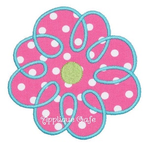 329 Loopy Flower Machine Embroidery Applique Design