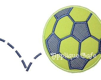 115 Soccer Ball Machine Embroidery Applique Design