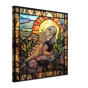 リザーアイズアクリル画 イグアナ リザーアイズアクリル画 イグアナ