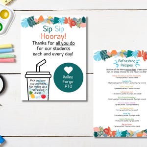 Sip Sip Hooray Teacher Appreciation Event
