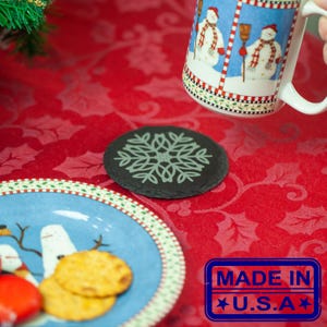 Christmas Slate Snowflake Coaster