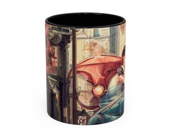 Artistic Ceramic Mug | Original Art Print Coffee Mug | Unique Gift for Art Lovers | Janixall Design