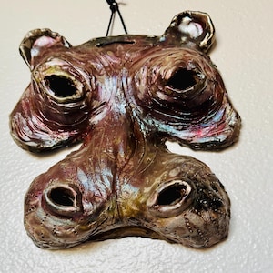Raku Hippo Mask