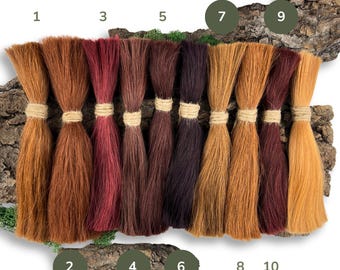 Human hair for creating dreadlock extensions, 100 grams - (colour spectrum ‘RED’)