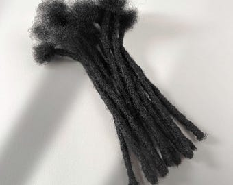 10 pcs crocheted dreadlocks made from 100% real hair