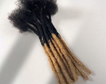 10 pcs crocheted dreadlocks made from 100% real hair