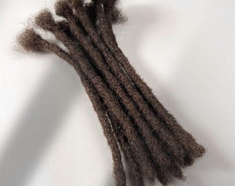 10 pcs crocheted dreadlocks made from 100% real hair