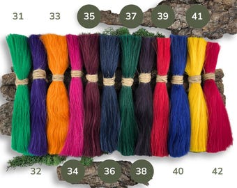 Human hair for creating dreadlock extensions, 100 grams - 20-25 cm  (colour spectrum ‘Shining’)