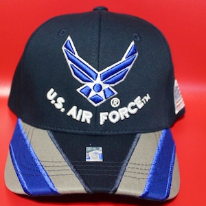 U.S. Air Force Navy Blue Hat. Officially Licensed U.S. Air Force Cap - Adjustable Baseball Hat for Members and Veterans. Military Gift.
