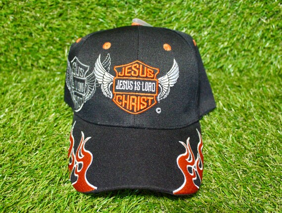 Jesus is Lord Baseball Hat. Embroidered Jesus is Lord Cap. Adjustable Black Hat for Daily Wear. Jesus Christ Cap. Jesus Loves You Hat. Gift