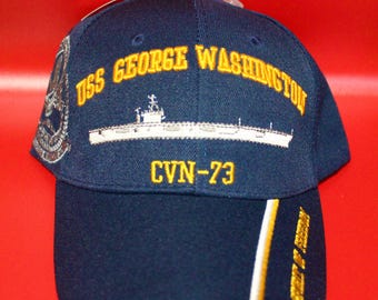 U.S. Navy Hat. Officially Licensed USS George Washington CVN-73