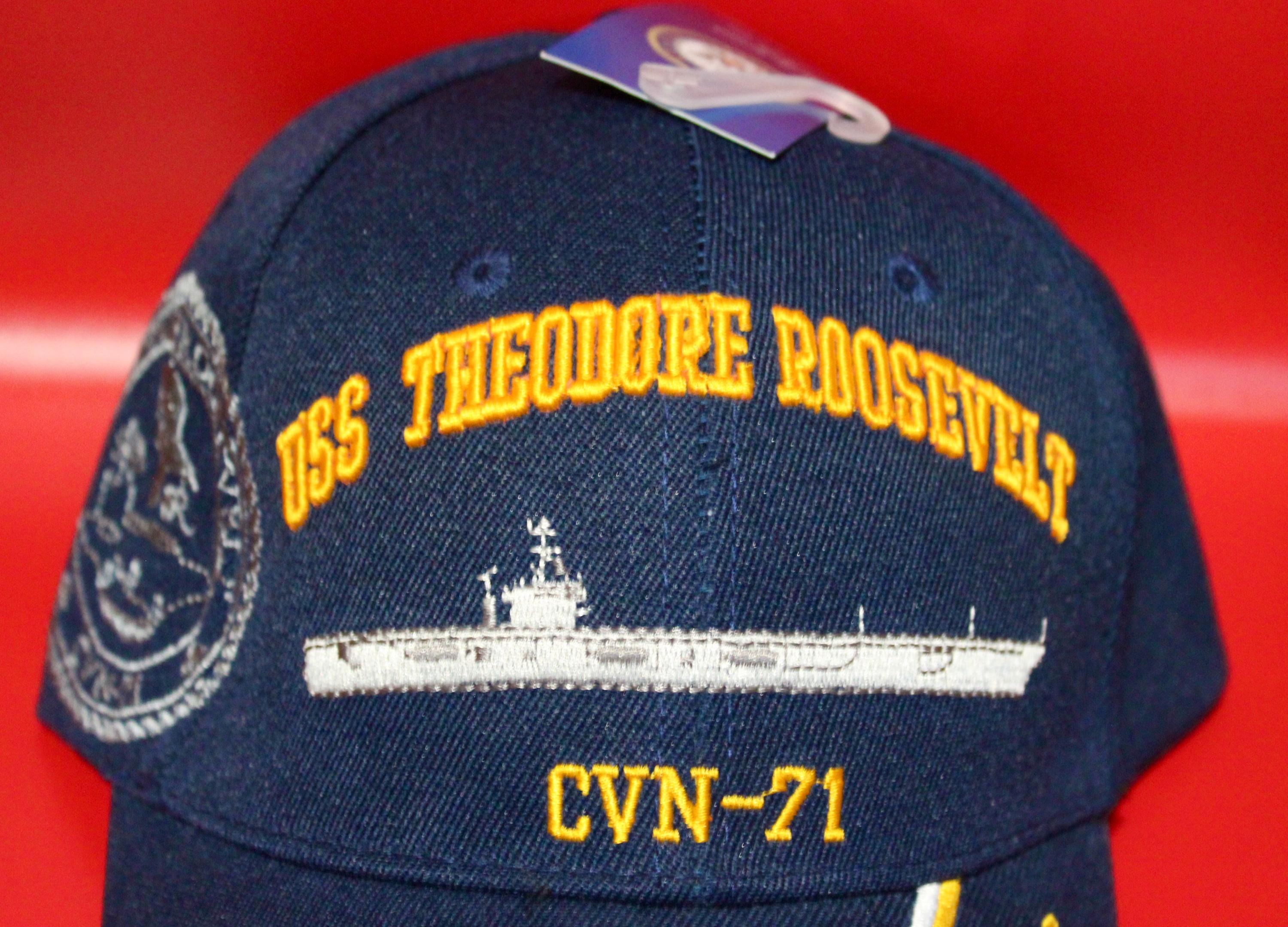 U.S. Navy Baseball Hat. Officially Licensed USS Theodore Roosevelt