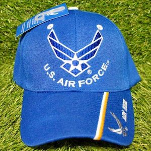 U.S. Air Force Hat. Officially Licensed U.S. Air Force Cap. Adjustable Light Blue Baseball Hat for Members and Veterans. Military Gift. USAF