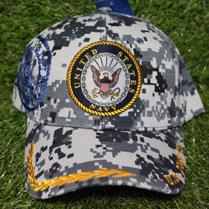 U.S. Navy Hat. Officially Licensed U.S. Navy Cap. Adjustable Baseball Hat for Navy Members and Veterans. Military Hat. Perfect Military Gift