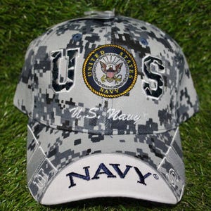 U.S. Navy Hat. Officially Licensed U.S. Navy Cap. Adjustable Baseball Hat for Navy Members and Veterans. Military Hat. Perfect Military Gift