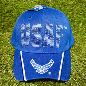 U.S. Air Force Hat. Officially Licensed USAF Baseball Cap. Adjustable Light Blue Hat. Veterans Day. Military Hat. Military Gift. USAF Hat