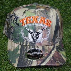 Texas Baseball Hat. Embroidered Texas Longhorn Cap. Camo Cap. Don&#39;t Mess With Texas Hat. Perfect and trendy Gift. Texas Pride. Texas Hat